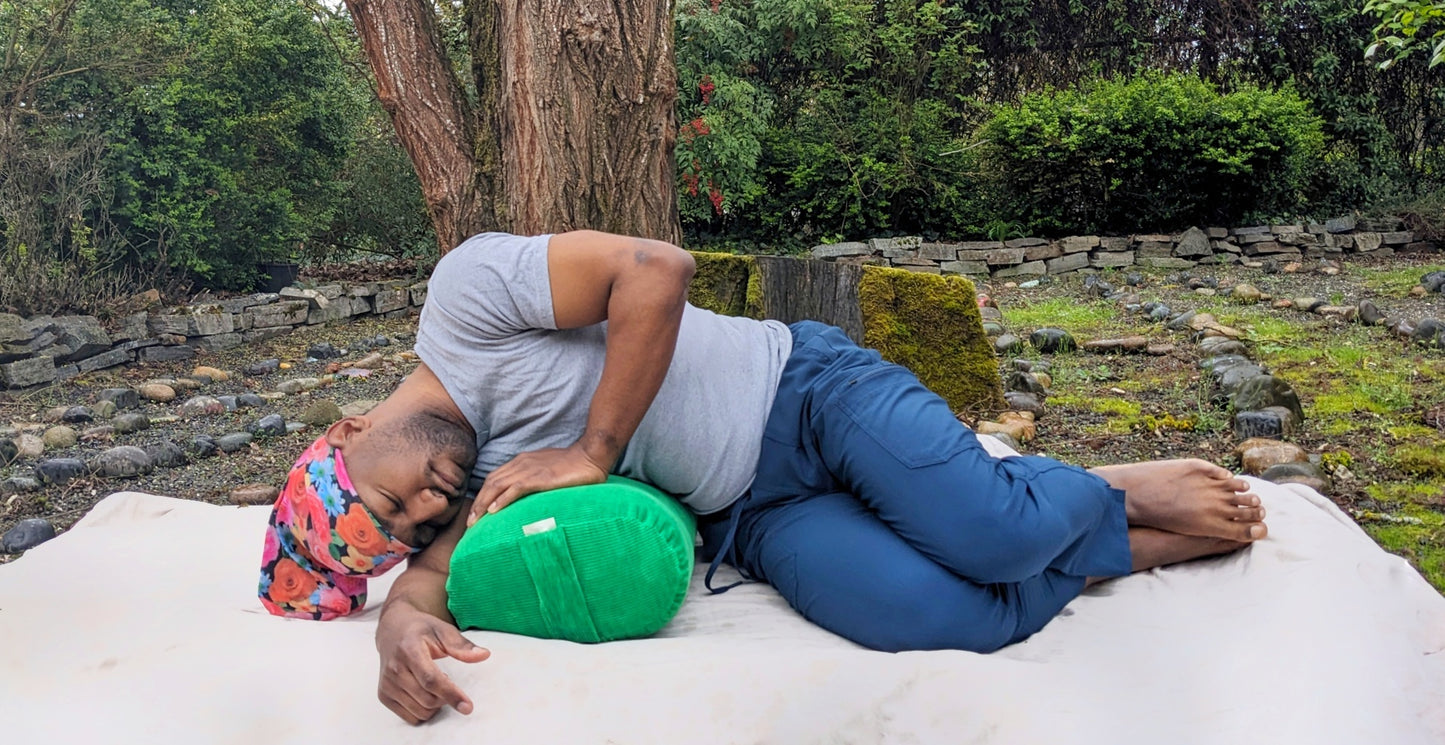 Yoga Bolster- Corduroy Clover