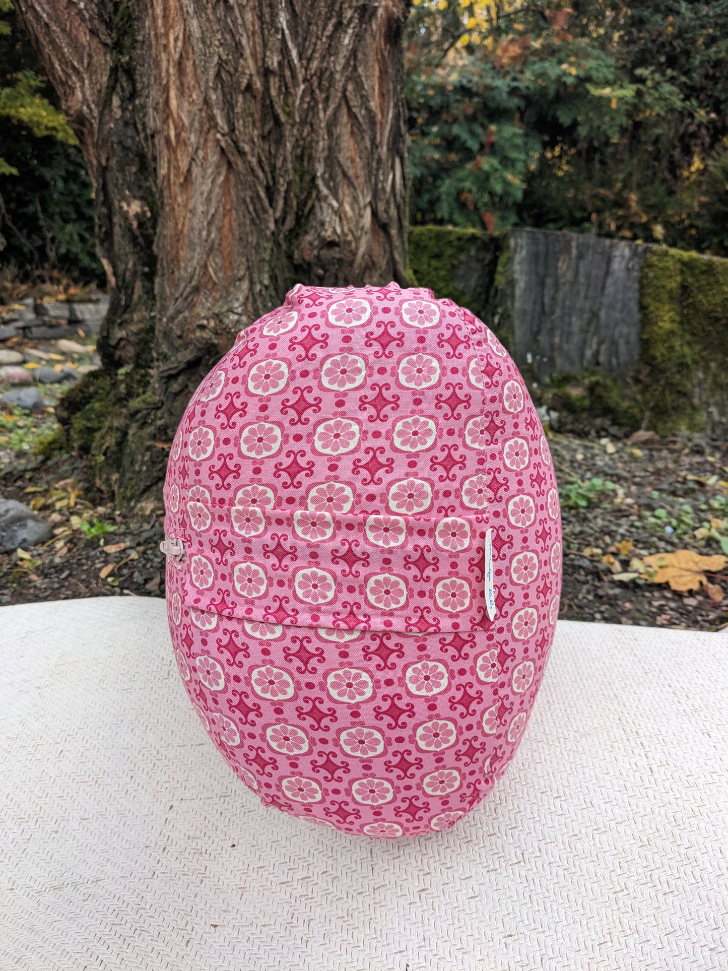 Yoga Bolster Raspberry Mandala