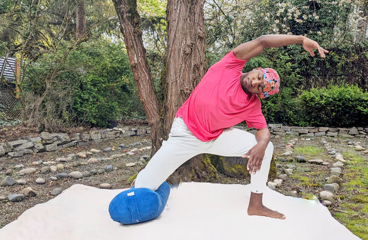 Yoga Bolster - Sapphire Velvet