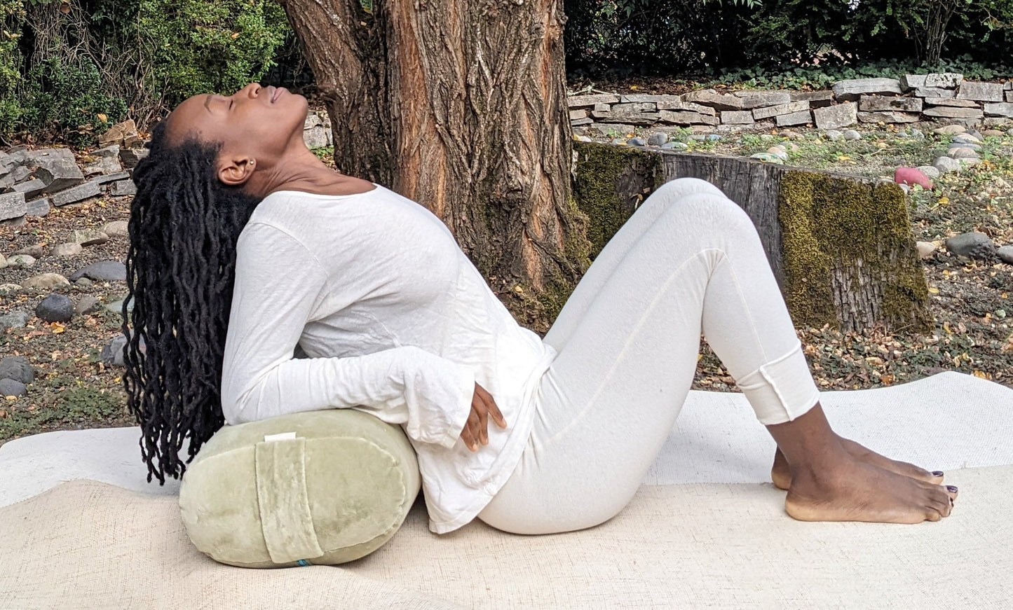 Organic Yoga Bolster Sage