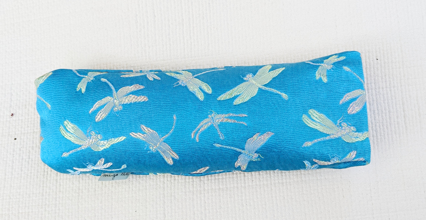 Silk Eye Pillow with Washable Cover!