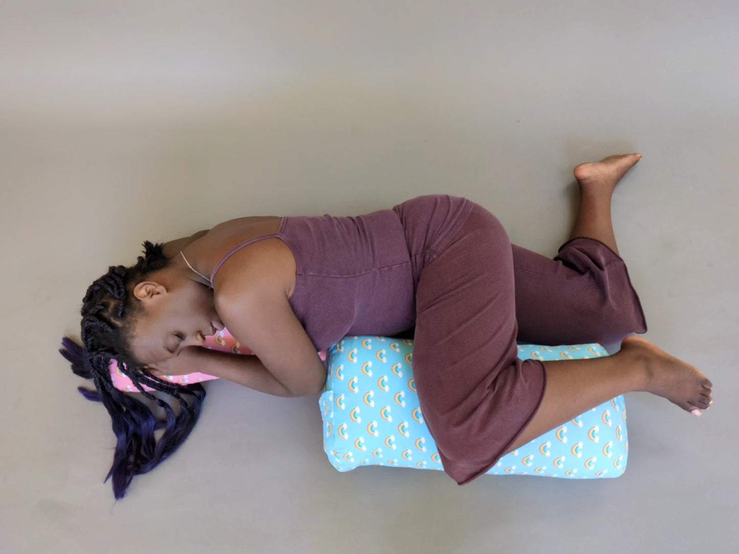 Yoga Bolster - Rainbow Pink