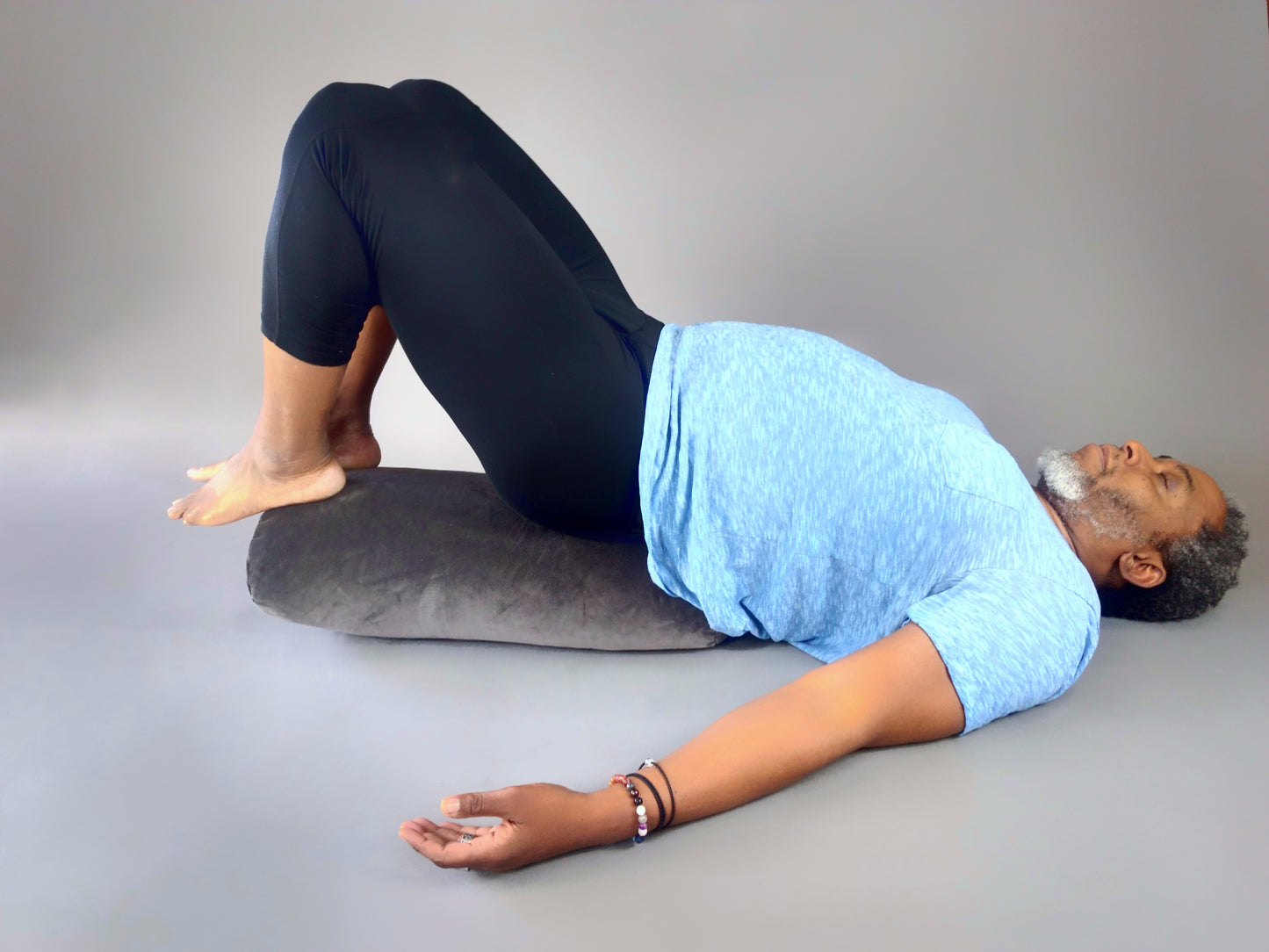 Organic Yoga Bolster - Storm