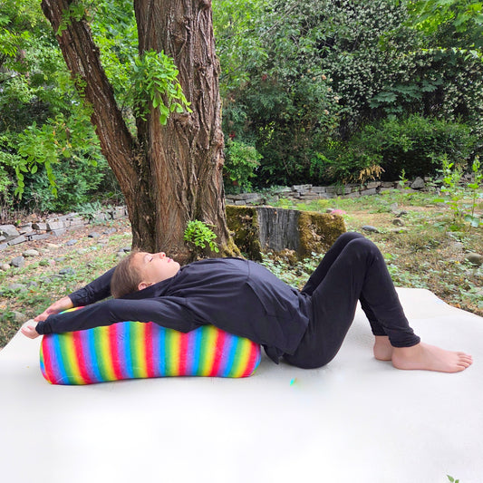 PRE ORDER  Yoga Bolster- Rainbow Cuddle