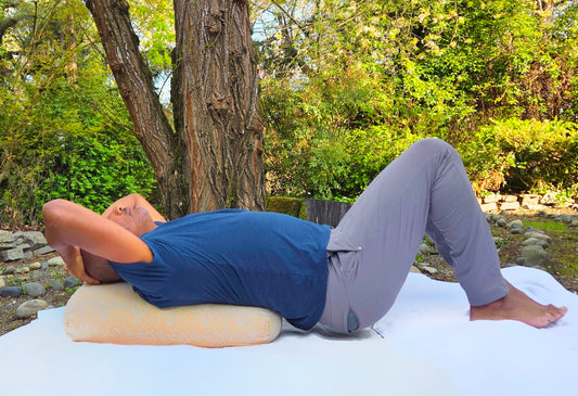 Yoga Bolster - Paisley Gold