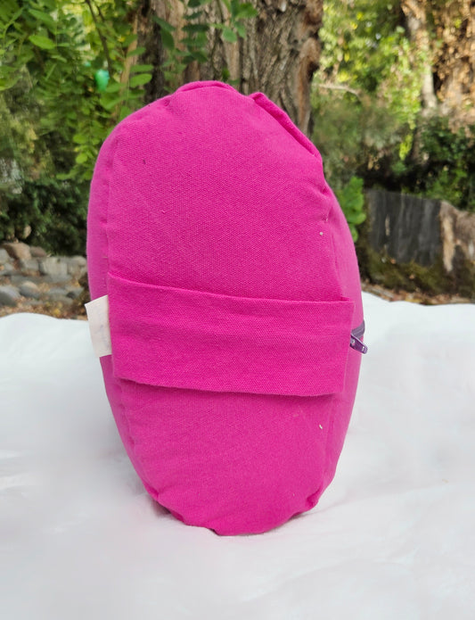 Yoga Bolster- Fuchsia Canvas