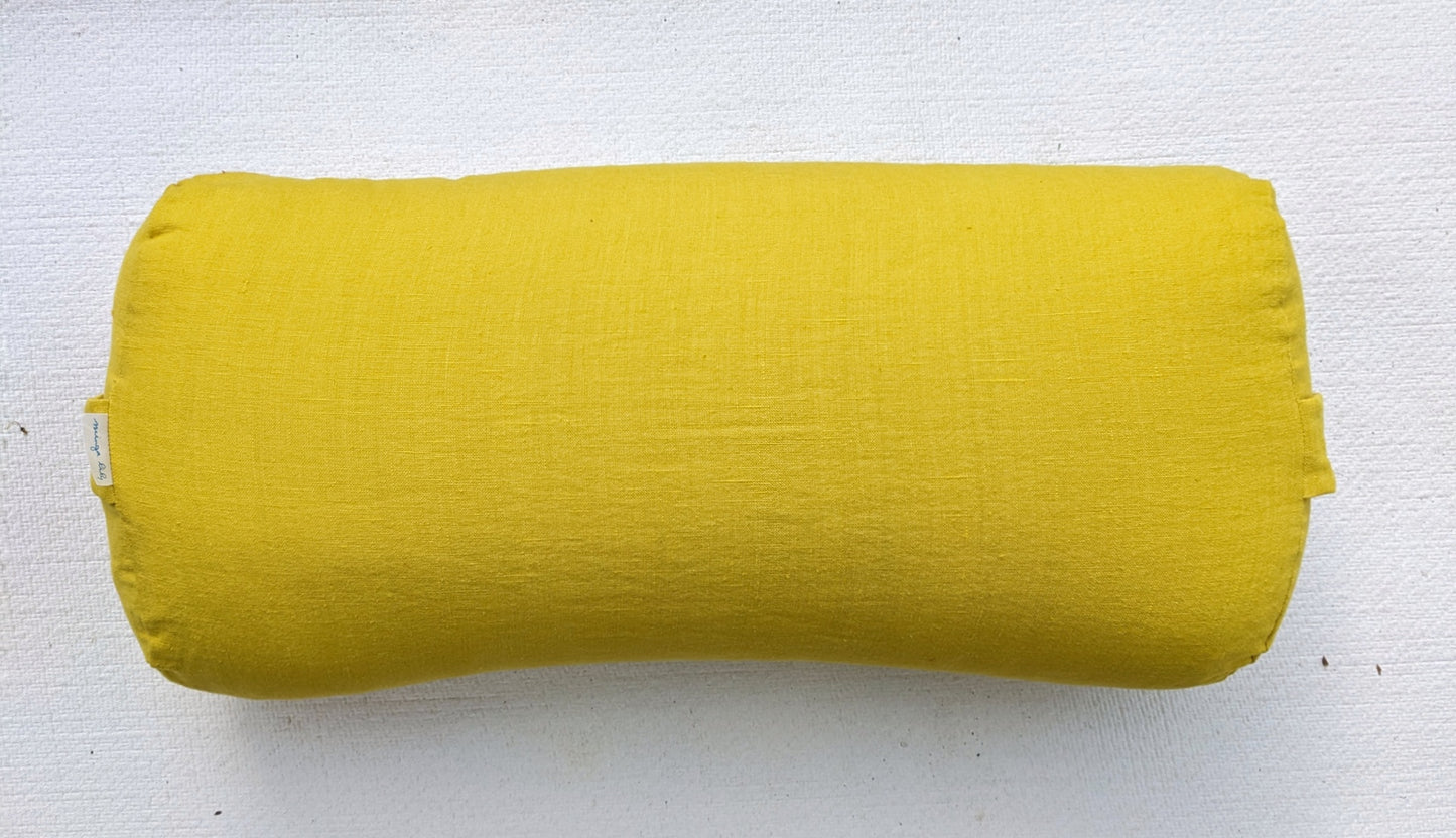 Yoga Bolster - Sunshine Linen