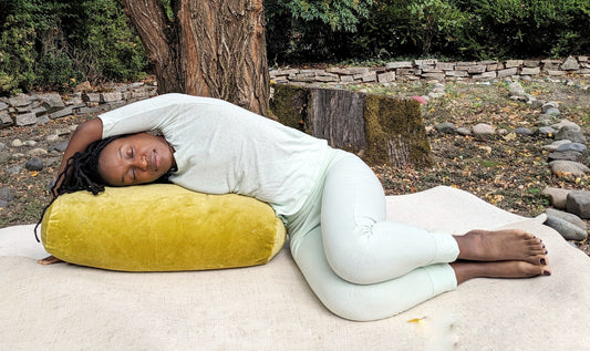 Elevate Your Practice with Our Organic Bliss Yoga Bolster – Ananda Hum