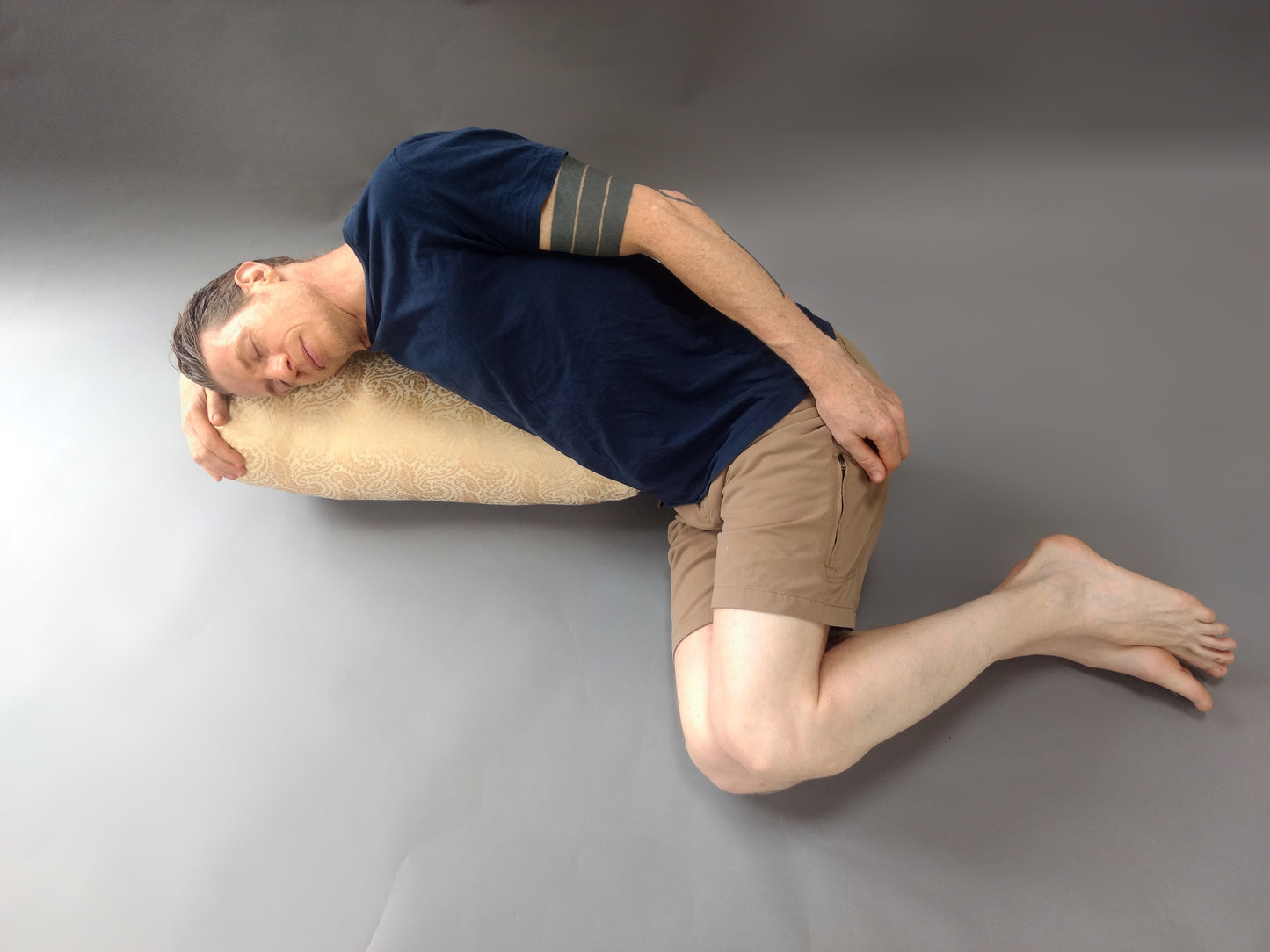 Yoga Bolster - Paisley Gold
