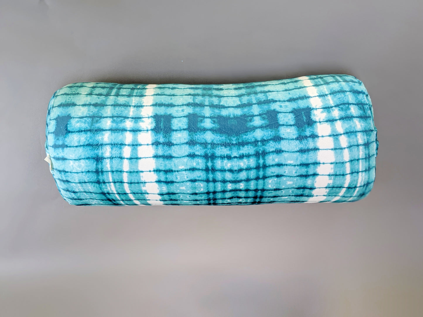 Yoga Bolster - Mudcloth Minky Teal